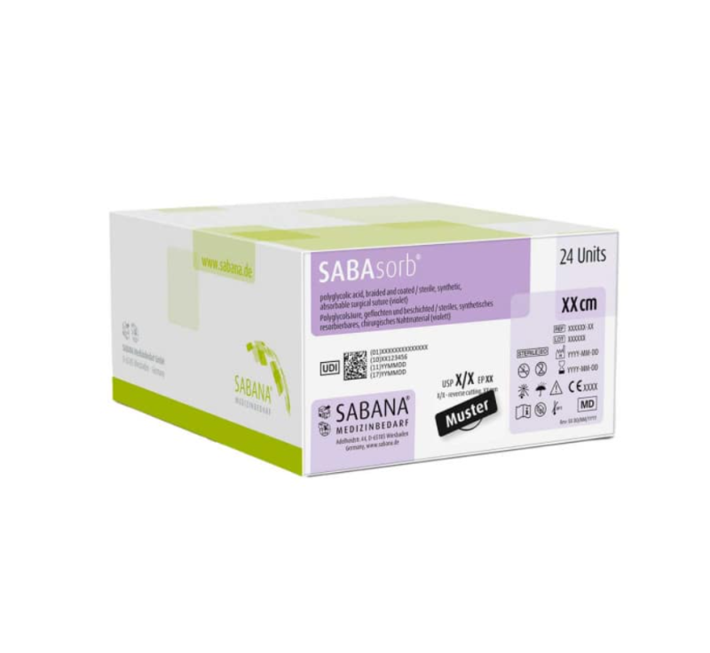 SABAsorb Violett USP 4-0 45cm DS-18