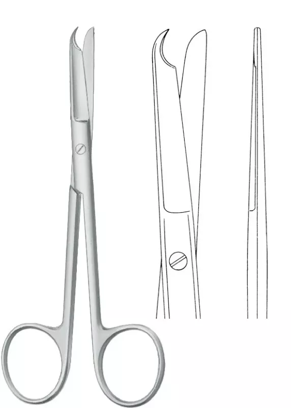 Ligatursax Spencer rak med krok 13cm