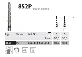 FG Diamantborr 852P 018 MEIPREP 5st