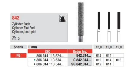 FG Diamantborr SG 842.012 5st