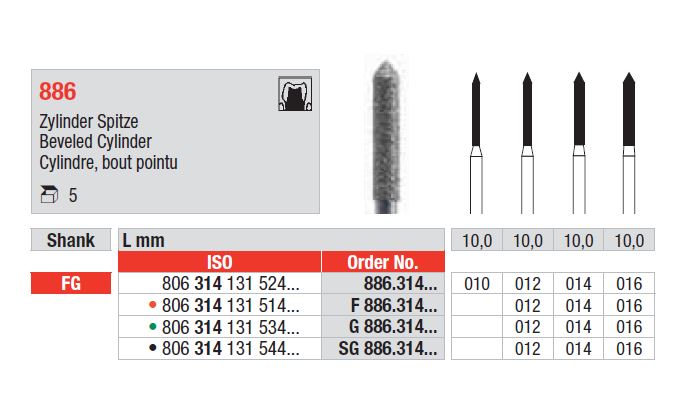 FG Diamantborr SG 886.012 5st