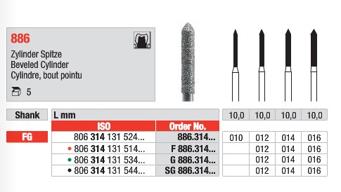 FG Diamantborr G 886.014 5st