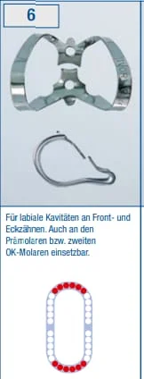 Kofferdamklammer Ivory 6