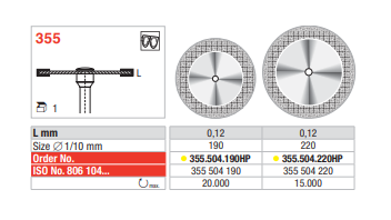 Diamantdisk Hst 355.504.190