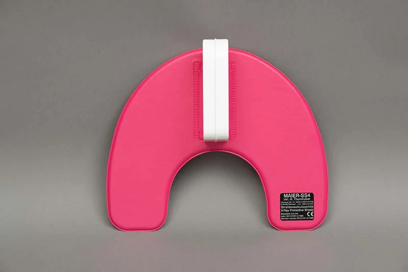 Röntgenkrage med handtag Rosa