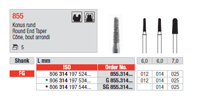 FG Diamantborr G 855.014 5st