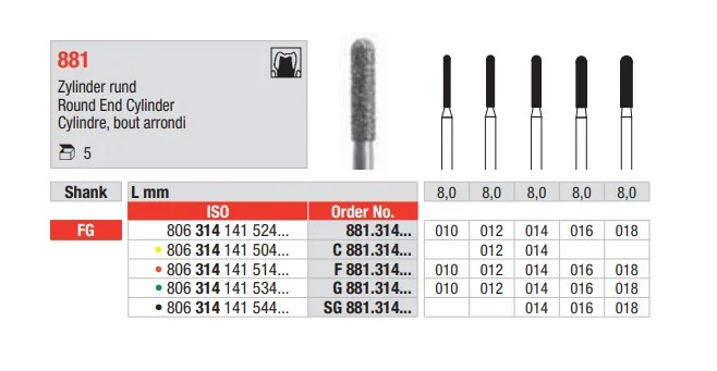 FG Diamantborr C 881.014 5st