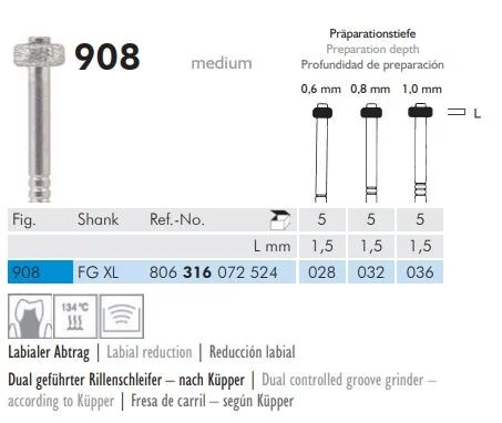 FG Diamantborr FGXL 908 036 5st