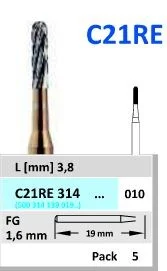 FG HM Borr C21RE 314 010 kronslitsare 5st