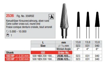 Konusfräs HM 2536.031 Hst K 3mm st