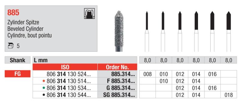 FG Diamantborr SG 885.018 5st