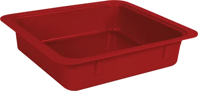 Materialbricka/Tub enkel utan lock  röd
