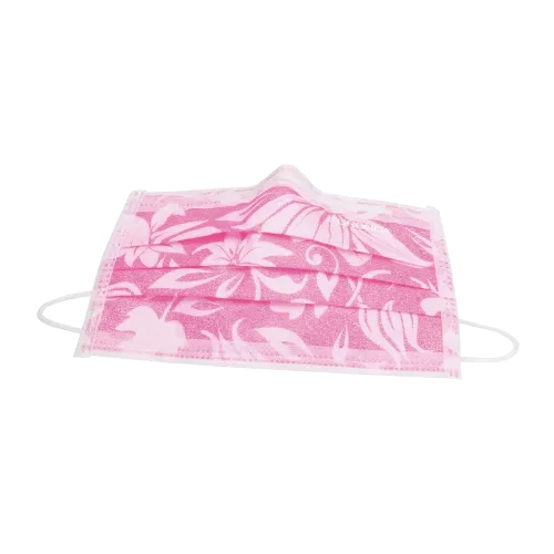 Munskydd Monoart 3-lagers Flower Rosa 50st