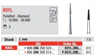 Vst Diamantborr XL F831L.012 3st
