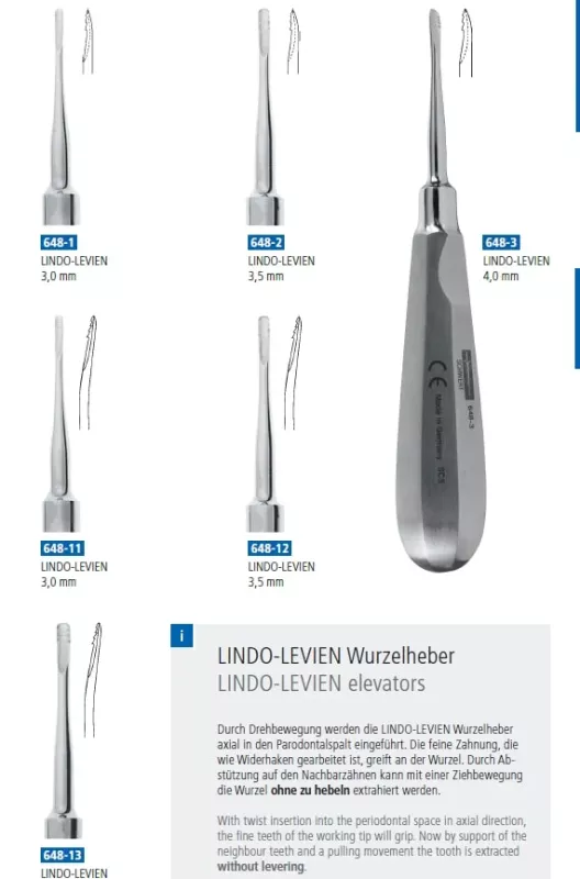 Rothävel Lindo-Levien 3mm böjd 16cm