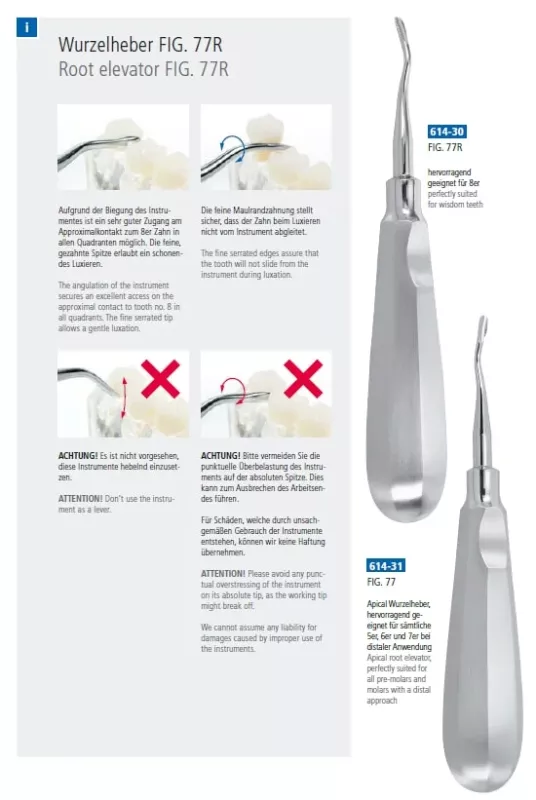 Hävel Modifierad enl Beck vinklad 3mm 15cm