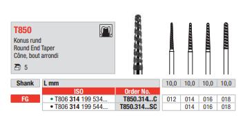 FG Diamantborr T 850.014 SC 5st