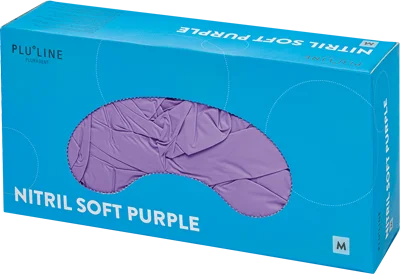 Handske Nitril Soft PF Lila XS PluLine 100st