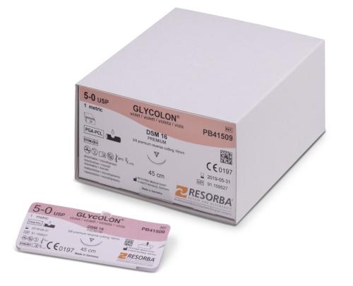 Sutur Glycolon 6/0 violett DSM11 24st