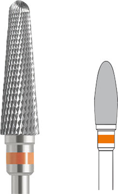 HM Fräs 7227.040 TC Cutter 27 Hst orange