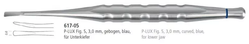 P-LUX Luxation blå böjd 3,0mm