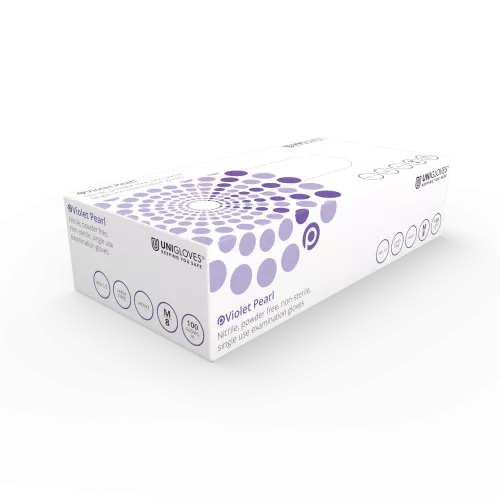 Handske Nitril Violett Pearl XL 100st