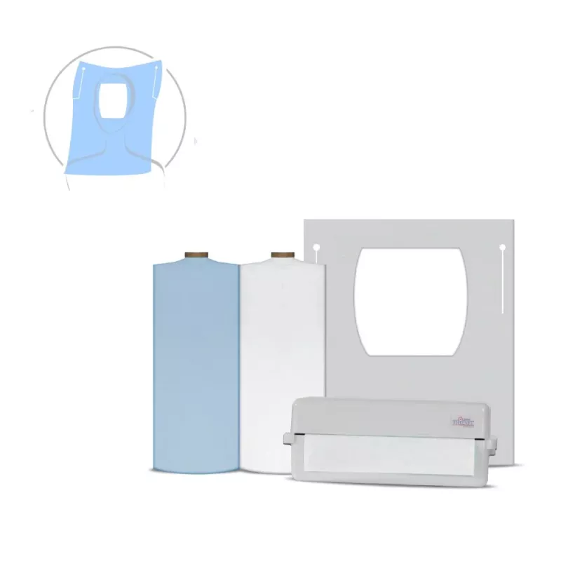 Servett Rulle plastad 3-lagers Clavilax 60x60cm vit 40st