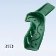 Avtryckssked perforerad partiell 31D 72st