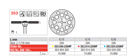 Diamantdisk Hst 353.514.220