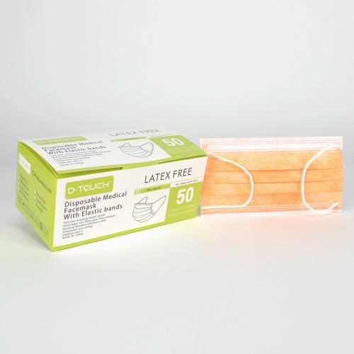 Munskydd D-Touch 3-lager Orange 50st