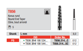 FG Diamantborr T 856 012 SC 314 5st
