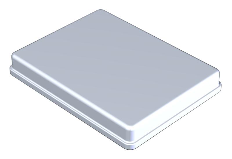 Lock till Bricka Aluminium 18 x 14 x 2,5 cm