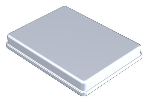Lock till Bricka Aluminium 18 x 14 x 2,5 cm