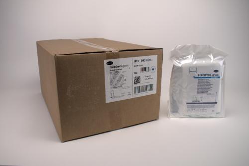 OP Rock Foliodress gown Protect standard Steril Blå L 32st