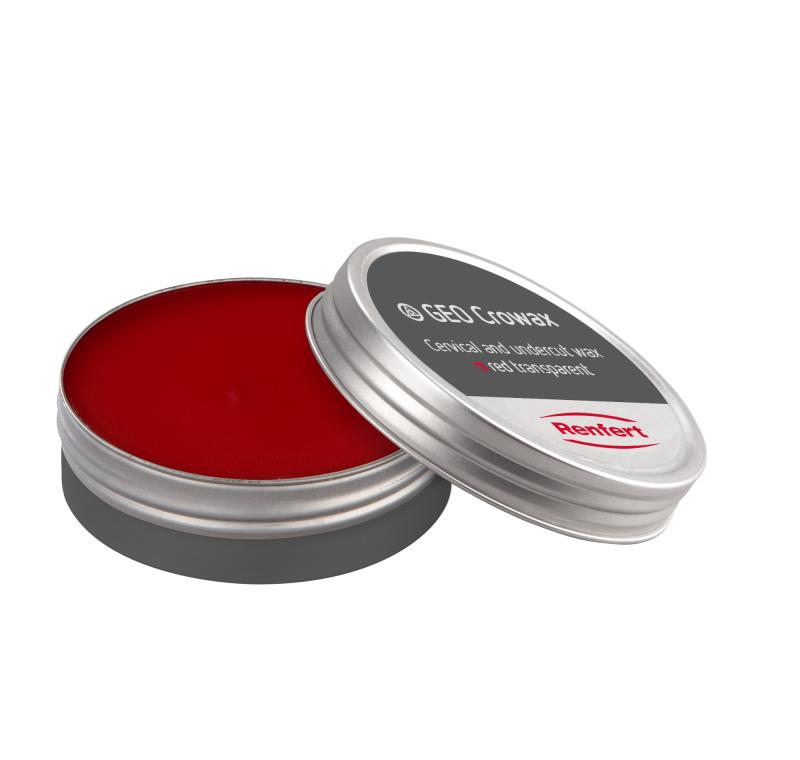 GEO Crowax Cervical/underskär röd transpa 80g