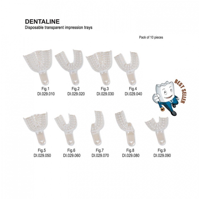 Avtryckssked engångs Dentaline ÖK 2 / UK 4