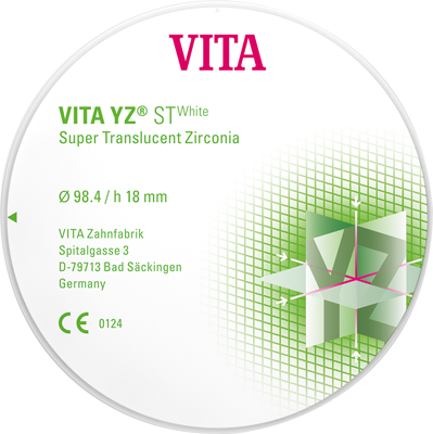VITA YZ ST White Disc H 20mm