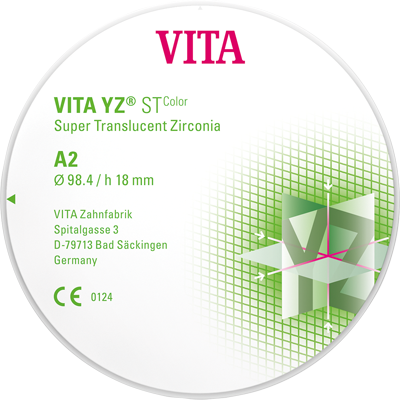 VITA YZ ST Color Disc A3 H 14mm