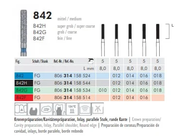 FG Diamantborr 842 G 012 5st