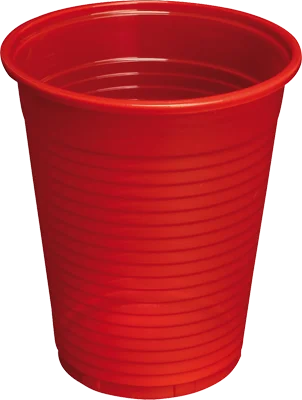 Plastbägare Monoart Röd 180ml 1000st