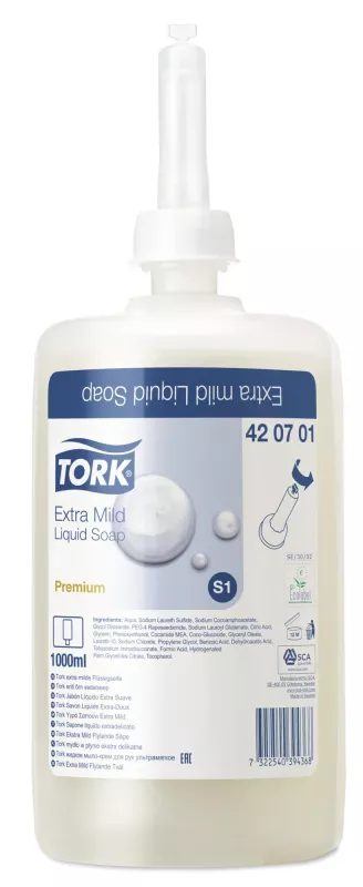Tork Extra Mild Flytande Tvål 6x1000ml
