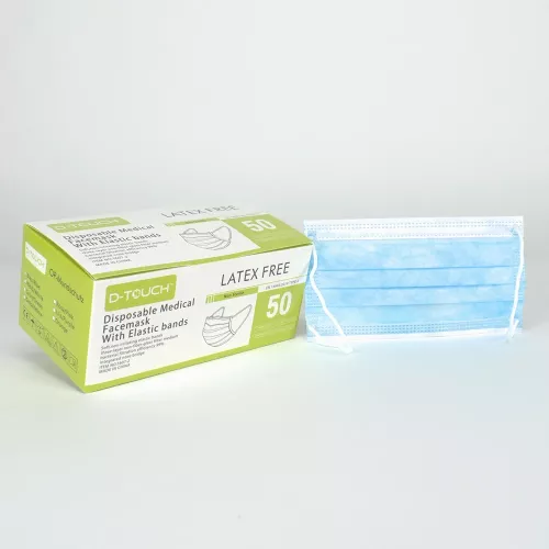 Munskydd D-touch 3-lager Blå 50st