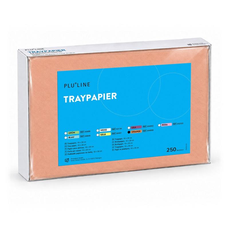Brickpapper 18x28cm orange PluLine 250st