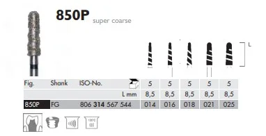 FG Diamantborr 850 P 014 MEIPREP 5st