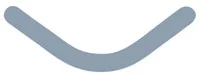 Slick bands Matris regular grå Right Curved 50st
