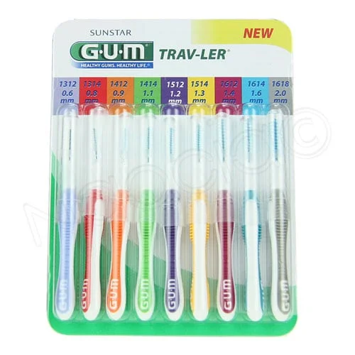 GUM Trav-Ler Mix Pack 9st Blister