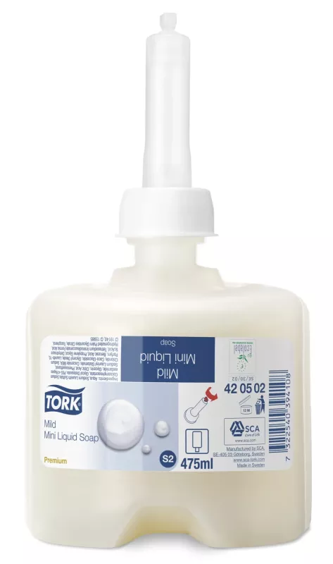 Tork Mild Flytande Tvål Mini 8x475ml