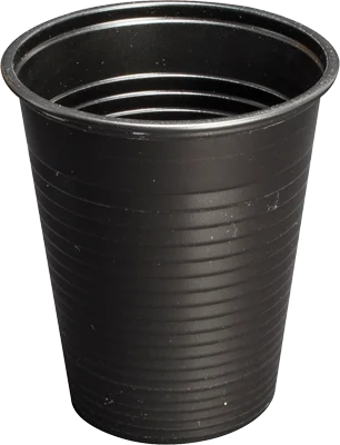 Plastbägare Monoart Svart 180ml 1000st