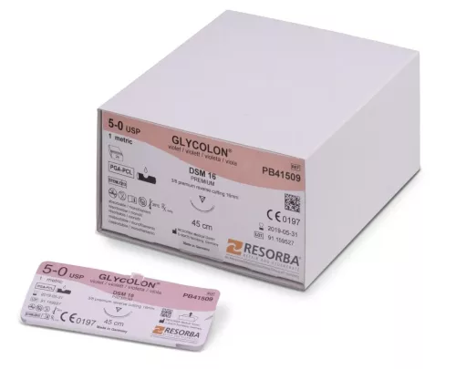 Sutur Glycolon 4/0 ofärgad DS18 24st