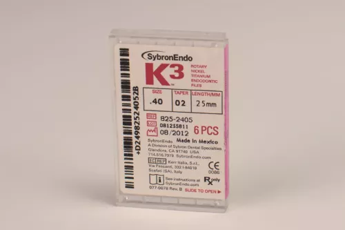 K3 NiTi-Files .02/40 25mm 6st